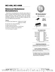MC1496B datasheet pdf ON Semiconductor