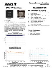 TGA2803-EPU-SM datasheet pdf TriQuint Semiconductor