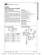 LM1875T datasheet pdf National Semiconductor