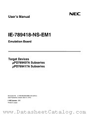 IE-789418-NS-EM1 datasheet pdf NEC