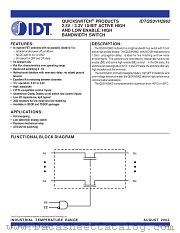 QS3VH2862PA datasheet pdf IDT