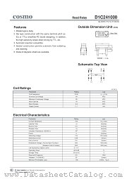 D1C241000 datasheet pdf Cosmo Electronics