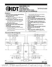 IDT70V3399S133BFI datasheet pdf IDT