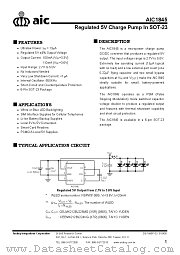 AIC1845 datasheet pdf Analog Integrations Corporation