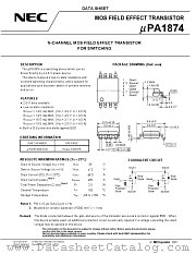 UPA1874GR-9JG-E1 datasheet pdf NEC