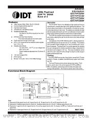 IDT71P73204 datasheet pdf IDT