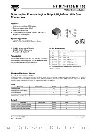 H11B1-X007 datasheet pdf Vishay