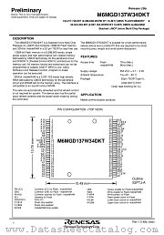 M6MGD137W34DKT datasheet pdf Renesas