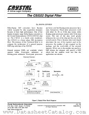 CS5321 datasheet pdf Cirrus Logic