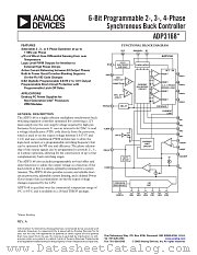 ADP3168JRU-REEL datasheet pdf Analog Devices