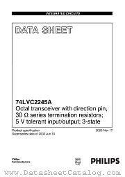 74LVC2245ABQ datasheet pdf Philips