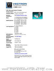 VXB1 datasheet pdf Vectron