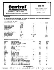 2N5781 datasheet pdf Central Semiconductor