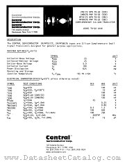 2N5172 datasheet pdf Central Semiconductor