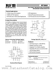 RF2860 datasheet pdf RF Micro Devices