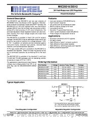 MIC29310 datasheet pdf Micrel Semiconductor
