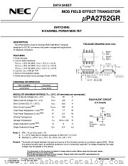UPA2752GR-E2 datasheet pdf NEC