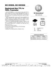 MC100H606FN datasheet pdf ON Semiconductor