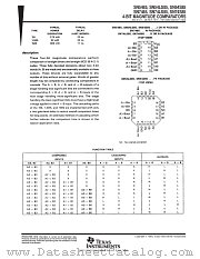 SNJ54S85W datasheet pdf Texas Instruments