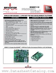 BCM97110 datasheet pdf Broadcom