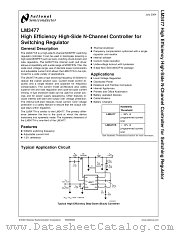 LM3477AMM datasheet pdf National Semiconductor