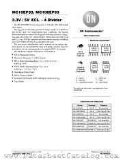 MC100EP33DT datasheet pdf ON Semiconductor