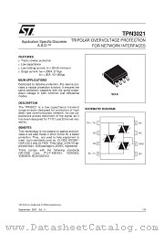 TPN3021RL datasheet pdf ST Microelectronics
