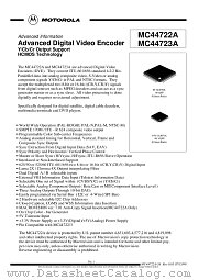MC44722A datasheet pdf Freescale (Motorola)
