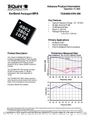TGA4902-EPU-SM datasheet pdf TriQuint Semiconductor