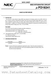 UPD16341P datasheet pdf NEC