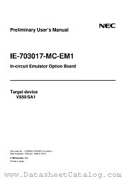 IE-703017-MC-EM1 datasheet pdf NEC