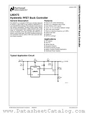 LM3475MF datasheet pdf National Semiconductor