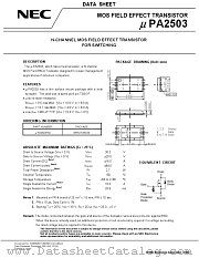 UPA2503TM-E2 datasheet pdf NEC