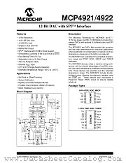 MCP4921 datasheet pdf Microchip