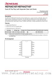 HD74AC107 datasheet pdf Renesas