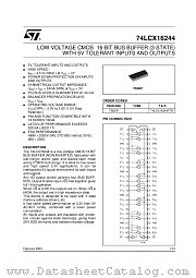 74LCX16244 datasheet pdf ST Microelectronics