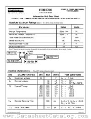FDH700_T50R datasheet pdf Fairchild Semiconductor