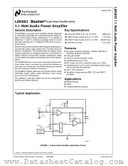 LM4893MAX datasheet pdf National Semiconductor