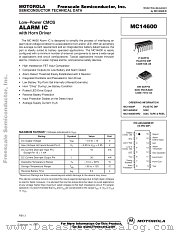 MC14600 datasheet pdf Freescale (Motorola)
