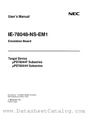 IE-78048-NS-EM1 datasheet pdf NEC