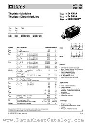 MCC224-20IO1 datasheet pdf IXYS