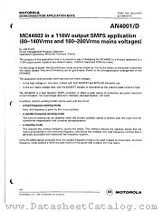 MC44603 datasheet pdf ON Semiconductor