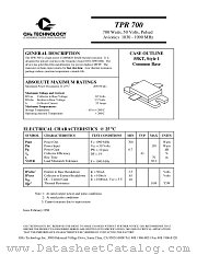 TPR700 datasheet pdf Advanced Power Technology