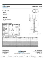 MT4750-UBL datasheet pdf Marktech Optoelectronics