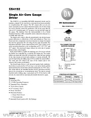 CS4192 datasheet pdf ON Semiconductor