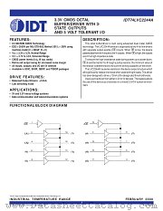IDT74LVC2244APY datasheet pdf IDT