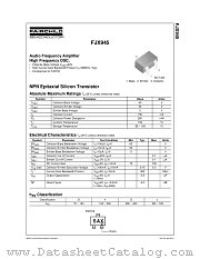 FJX945OTF datasheet pdf Fairchild Semiconductor