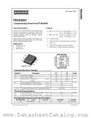 FDC6020C datasheet pdf Fairchild Semiconductor