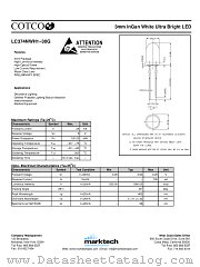 LC374NWH1-30G datasheet pdf Marktech Optoelectronics