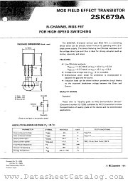 2SK679A/JM datasheet pdf NEC
